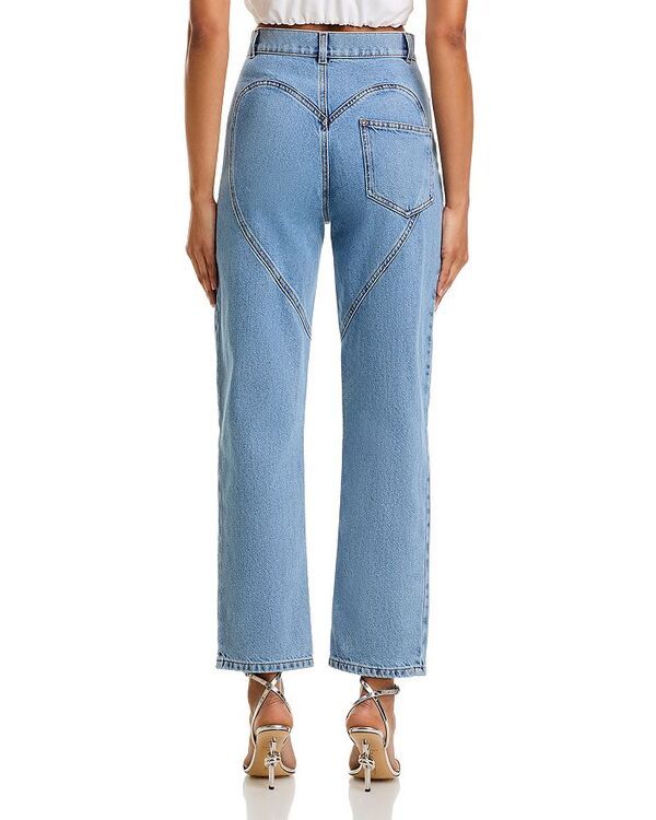エリア レディース ボトムス デニムパンツ ジーンズ AREA Crystal Heart Jeans in Light Light Blue ブルー
