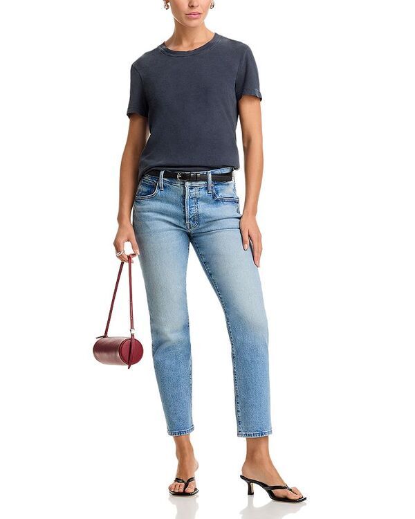 マザー レディース ボトムス デニムパンツ ジーンズ MOTHER Lil High Rise Hiker Hover Jeans in Fight For Your Right Fight For Your Right