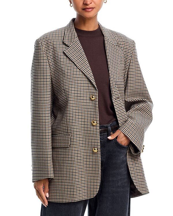 フレーム レディース アウター ジャケット・ブルゾン ブレザー FRAME The Houndstooth Blazer Navy Multi ネイビー