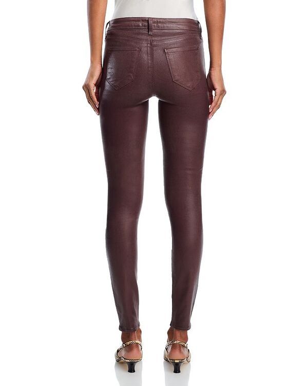 ラジャンス レディース ボトムス デニムパンツ コート ジーンズ LAGENCE Marguerite High Rise Coated Skinny Jeans in Chocolate Chocolate チョコレート