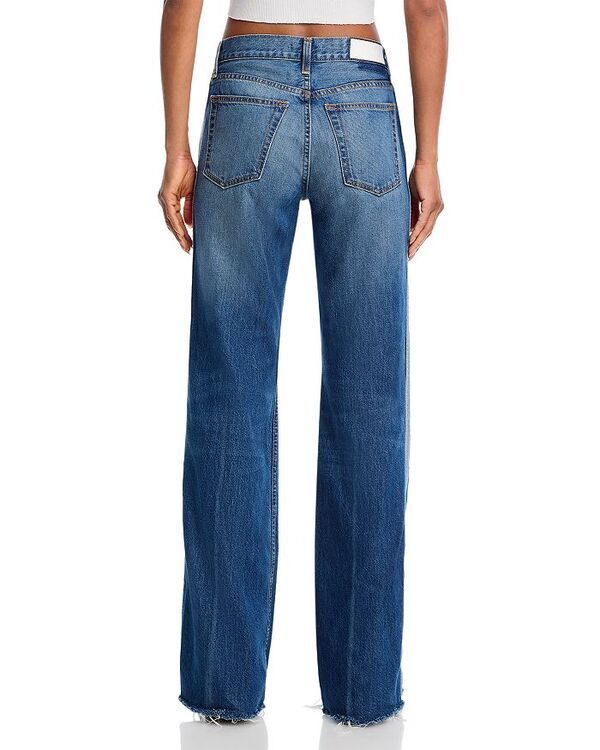 リダン レディース ボトムス デニムパンツ ジーンズ REDONE Mid Rise Track Californian Jeans in Viper Viper Blue ブルー
