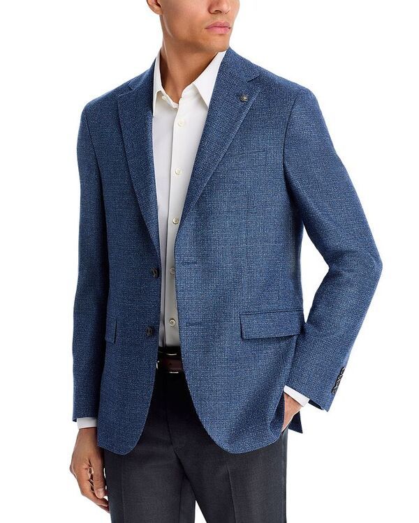 ジャックビクター レディース アウター コート レギュラーフィット Jack Victor Midland Textured Solid Regular Fit Sport Coat Mid Blue ブルー