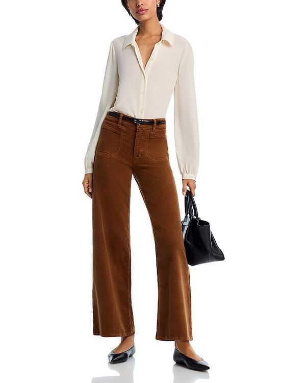 フレーム レディース ボトムス デニムパンツ コーデュロイ ジーンズ FRAME Le Slim Palazzo Mode Corduroy Jeans in Maple Maple Brow ブラウン