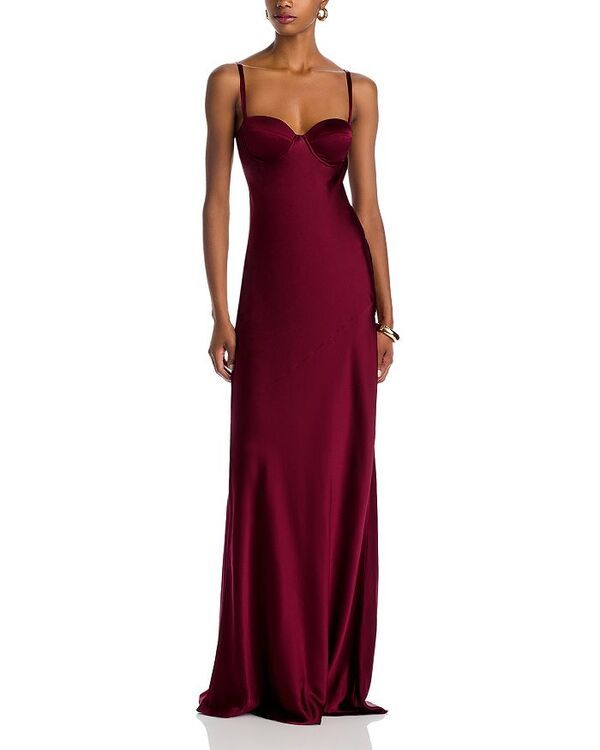 ラジャンス レディース トップス ワンピース マキシワンピース シルク マキシ LAGENCE Sayla Silk Maxi Dress Dark Port