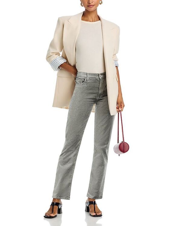 フレーム レディース ボトムス デニムパンツ ベルベット ジーンズ FRAME Le Sleek Straight Jeans in Oyster Velvet Oyster Velvet