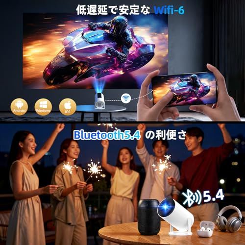 Tecaki プロジェクター 家庭用 超小型【2026新モデル・Android TV搭載