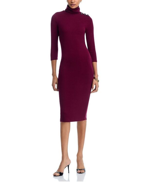 ラジャンス レディース トップス ワンピース タートルネック LAGENCE Voletta Three Quarter Sleeve Turtleneck Dress Dark Port
