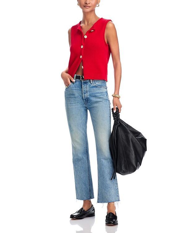 マザー レディース ボトムス デニムパンツ ジーンズ MOTHER The Tripper Flood Fray Jeans in Left In The Dust Left in the Dust