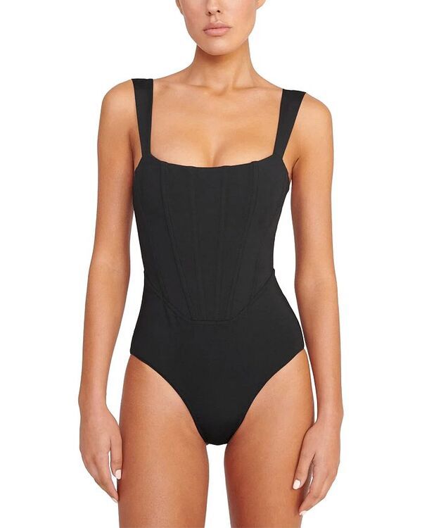 スタウド レディース 水着 上下セット STAUD Adelaide One Piece Swimsuit Black ブラック