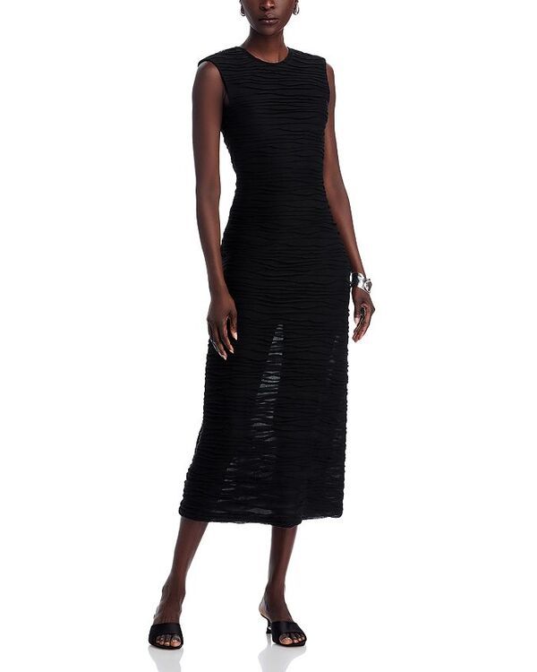 プロエンザ スクーラー レディース トップス ワンピース Proenza Schouler White Label Laura Textured Dress Black ブラック
