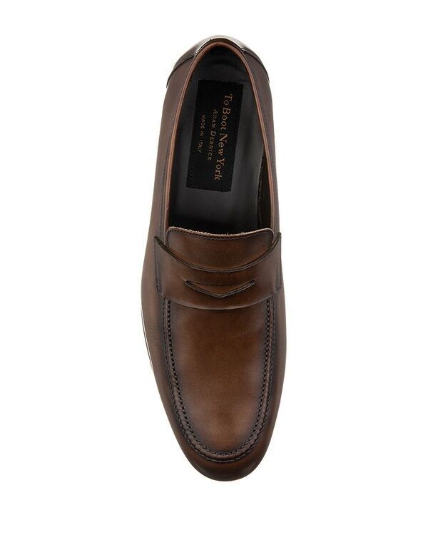 トゥーブート レディース シューズ スリッポン・ローファー レザー ローファー To Boot New York Mens Aldrin Leather Penny Loafers Burnished Brown ブラウン