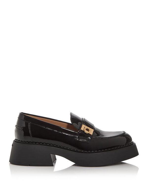 フェラガモ レディース シューズ スリッポン・ローファー ミニ ローファー FERRAGAMO Womens Caminia Gancini Chunky Loafers Nero