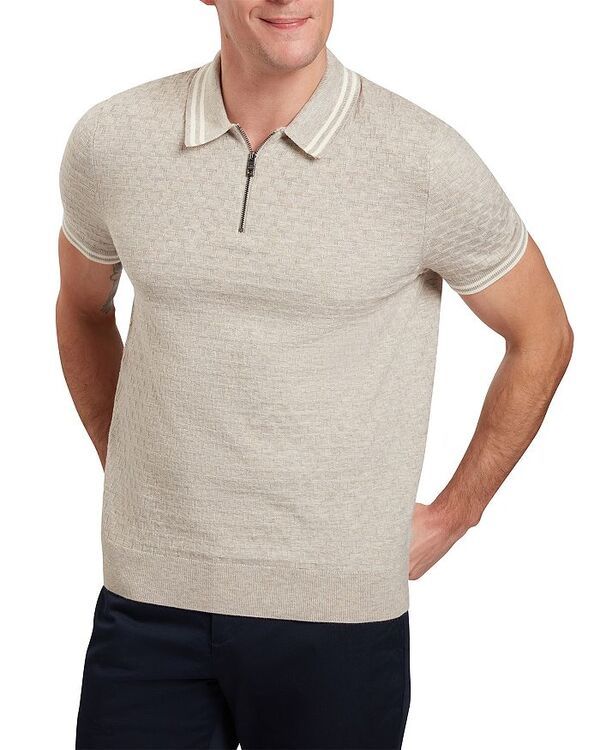 テッドベーカー メンズ トップス ポロシャツ Ted Baker Mahani Zip Polo Shirt Camel キャメル