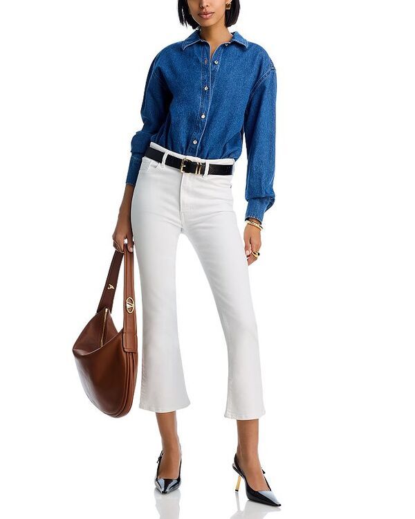 フレーム レディース ボトムス デニムパンツ ブーツカット アンクル ブーツ ジーンズ FRAME The Reboot High Rise Ankle Bootcut Jeans White ホワイト