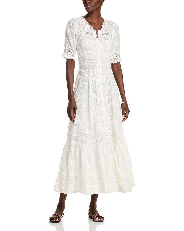 ラブスハックファンシー レディース トップス ワンピース LoveShackFancy Minka Dress True White ホワイト