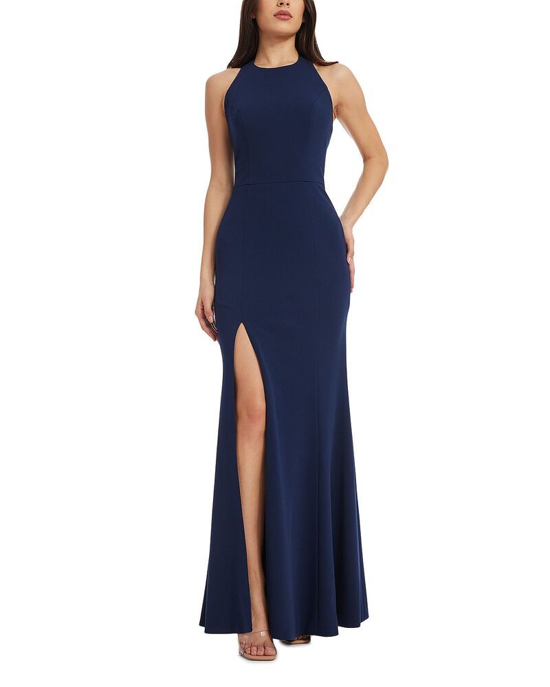 ドレスザポプレーション レディース トップス ワンピース ホルター Dress the Population Paige Halter Gownavy ネイビー