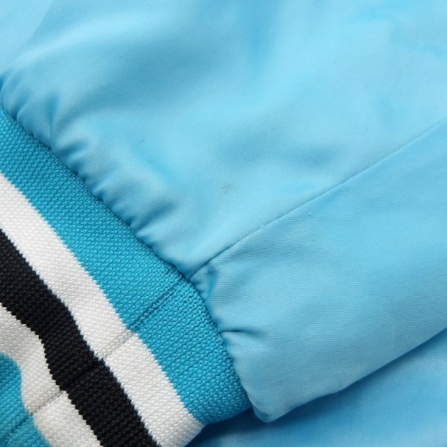 ADIDAS 80s SATIN BOMBER JACKET サイズ不明 台湾製 アディダス サテン ボンバー ジャケット アウター スタジャン 大名店 ADIDAS 80s SATIN BOMBER JACKET サイズ不明 台湾製 アディダス サテン ボンバー ジャケット アウター スタジャン 大名店