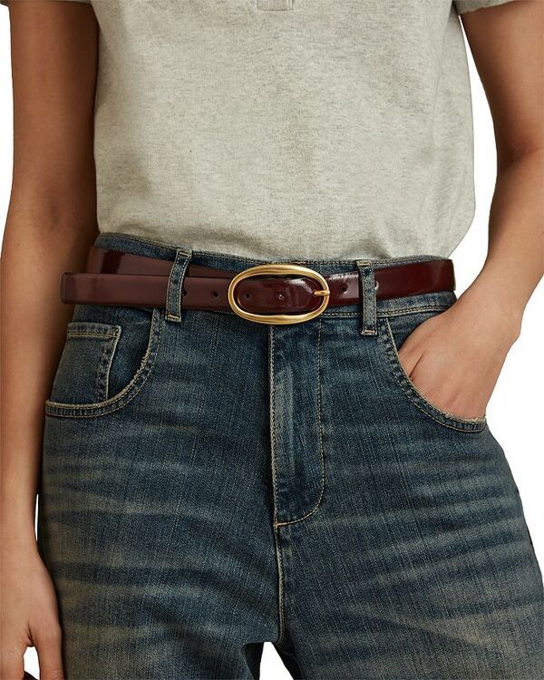 レイス レディース アクセサリー ベルト レザー REISS Womens Drew Oval Buckle Patent Leather Belt Oxblood オックスブラッド レイス レディース アクセサリー ベルト レザー REISS Womens Drew Oval Buckle Patent Leather Belt Oxblood オックスブラッド