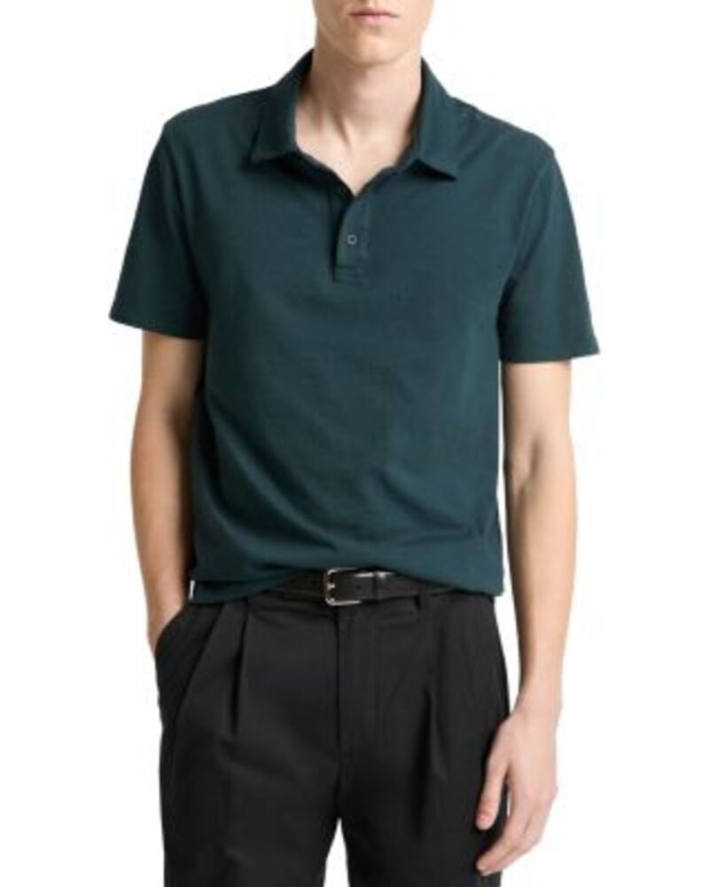 ヴィンス メンズ トップス ポロシャツ コットン ニット Vince Cotton Knit Polo Shirt Washed Seaweed