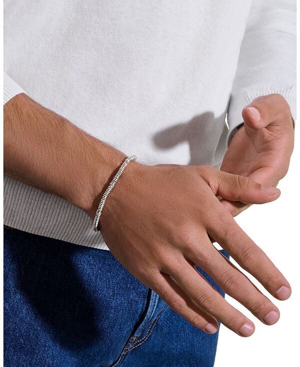 ジョン・ハーディー レディース アクセサリー ブレスレット・バングル・アンクレット JOHN HARDY Mens Sterling Silver Classic Chain Lapis Lazuli Bead Heishi Bracelet Silver シ