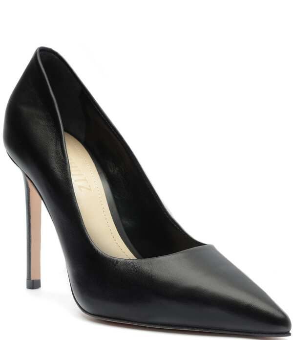 シュッツ レディース シューズ ヒール レザー Schutz Lou Leather Dress Pumps Black ブラック