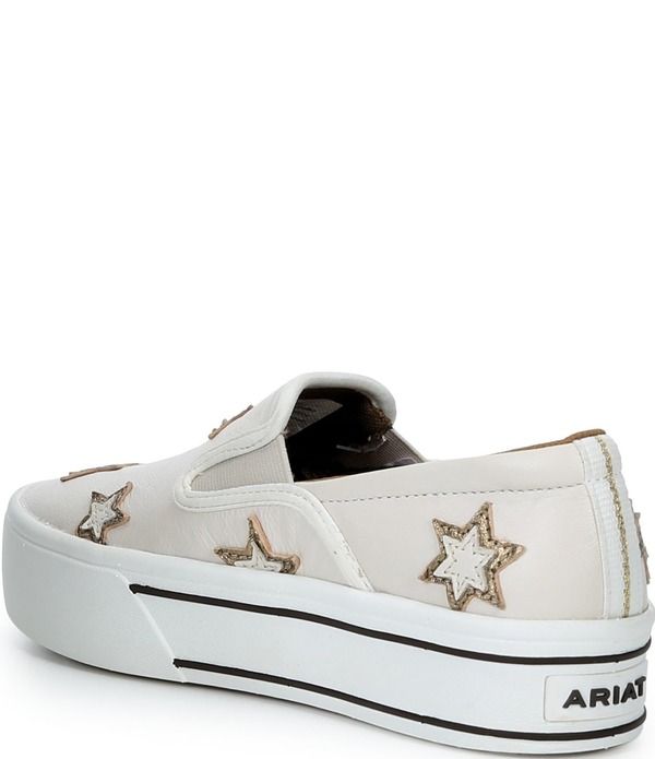 アリアト レディース ボトムス カジュアルパンツ プラットフォーム スニーカー レザー Ariat Womenskylar Star Leather Slip On Platform Sneakers Pearl White ホワイト アリアト レディース ボトムス カジュアルパンツ プラットフォーム スニーカー レザー Ariat Womenskylar Star Leather Slip On Platform Sneakers Pearl White ホワイト