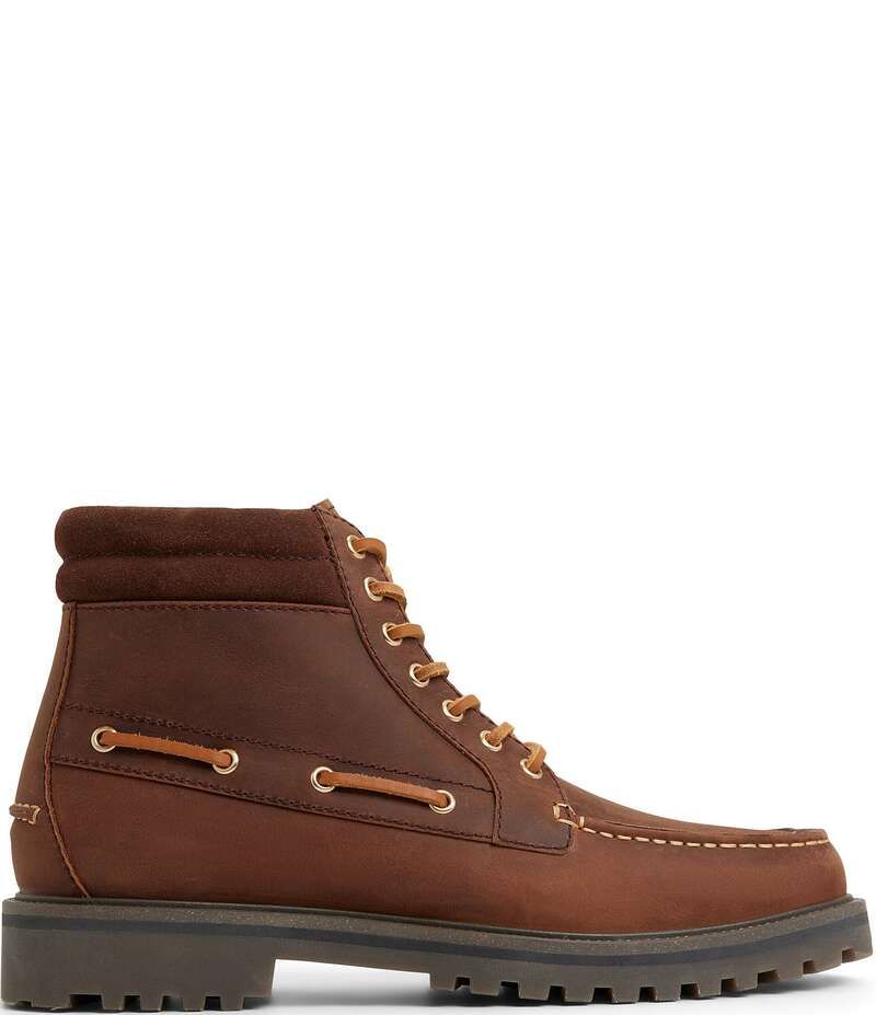 アルド メンズ シューズ ブーツ・レインブーツ レース レザー ALDO Mens Farrell Leather Lace Up Boots Medium Brown ブラウン