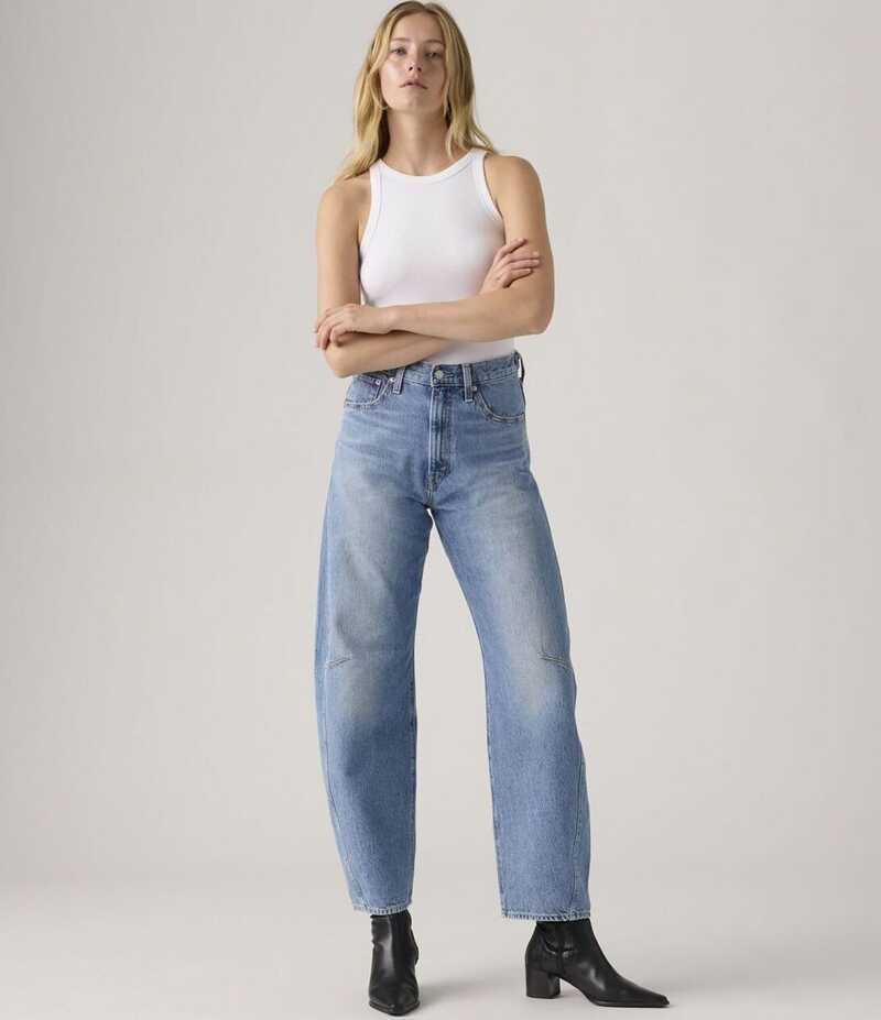 リーバイス レディース ボトムス デニムパンツ ジーンズ LevisR Cinched High Rise Barrel Leg Jeans Let Love In