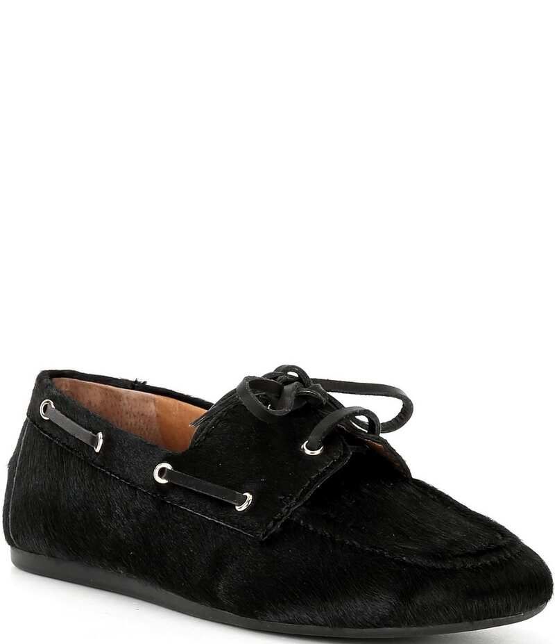 ジャンビニ レディース シューズ パンプス ローファー Gianni Bini Lionel Haircalf Flat Loafers Black ブラック