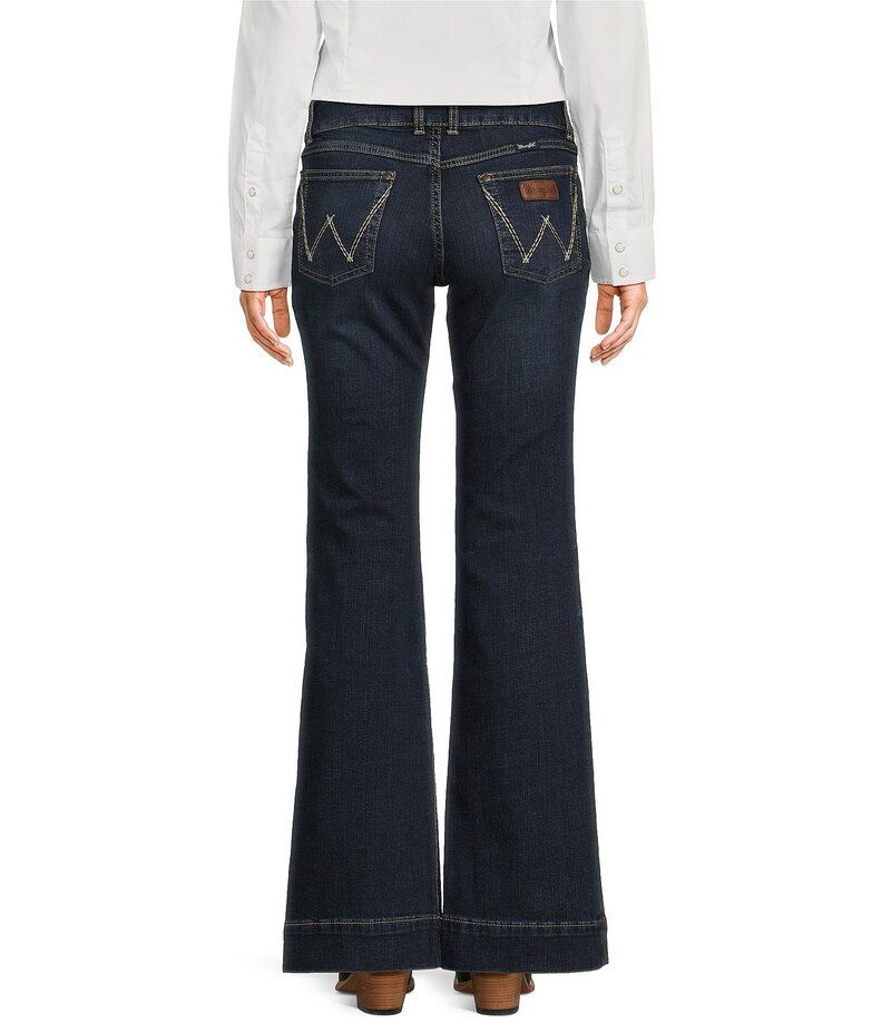 ラングラー レディース ボトムス デニムパンツ フレア ジーンズ WranglerR Mae Mid Rise Flare Leg Trouser Stretch Jeans Samantha