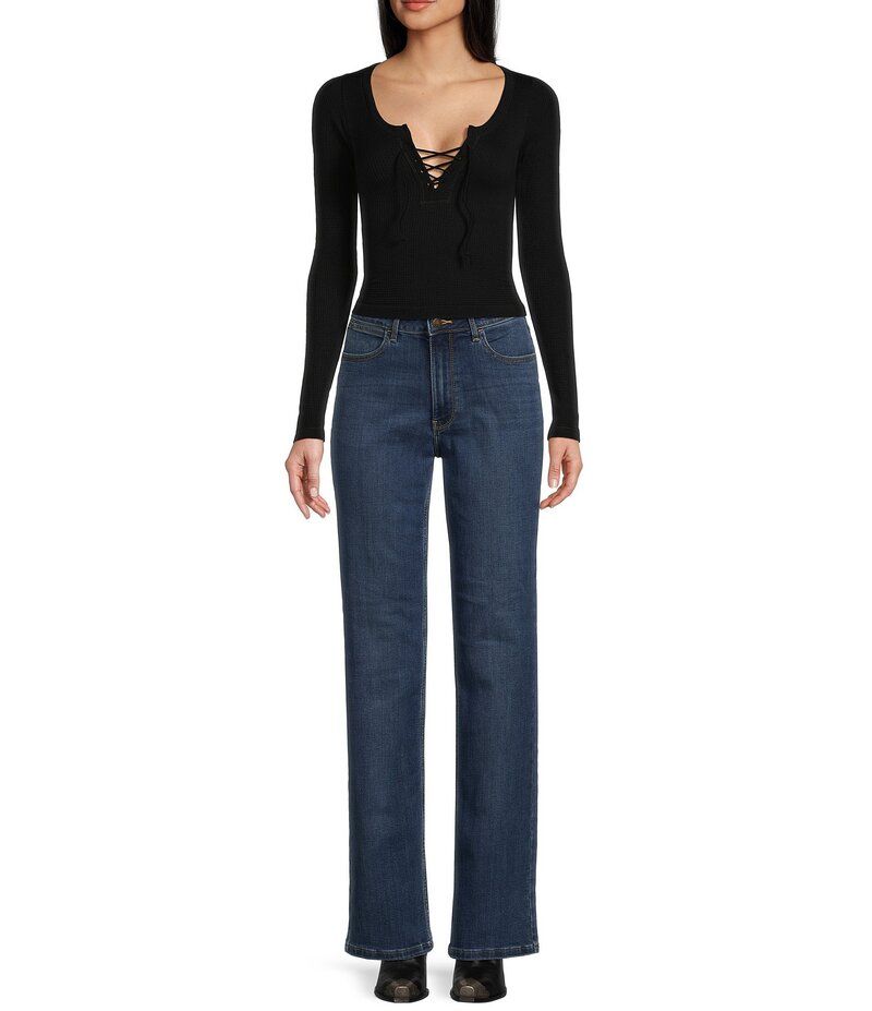 ラングラー レディース ボトムス デニムパンツ ストレート ジーンズ WranglerR High Rise Straight Leg Jeans Hudson