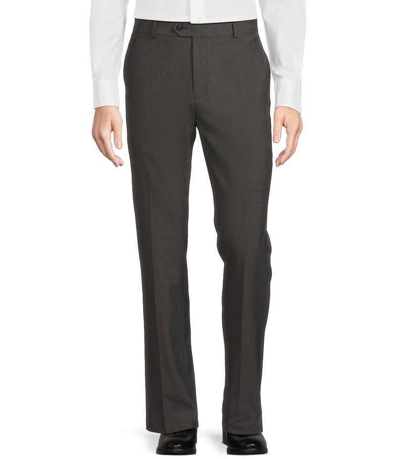 ダニエル クレミュ メンズ ボトムス カジュアルパンツ パンツ Daniel Cremieux Signature Label Stretch Flat Front Dress Pants Grey グレー
