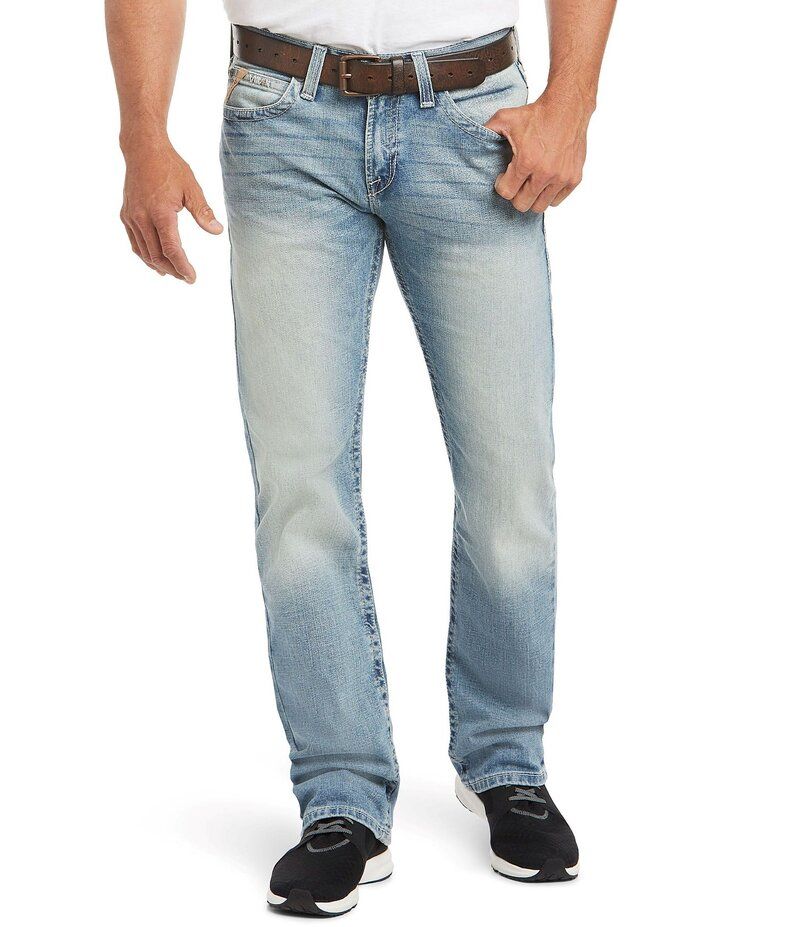 アリアト メンズ ボトムス デニムパンツ ストレート トール ジーンズ Ariat Big Tall M7 Rocker Stretch Coltrane Stackable Straight Leg Jeans Shasta
