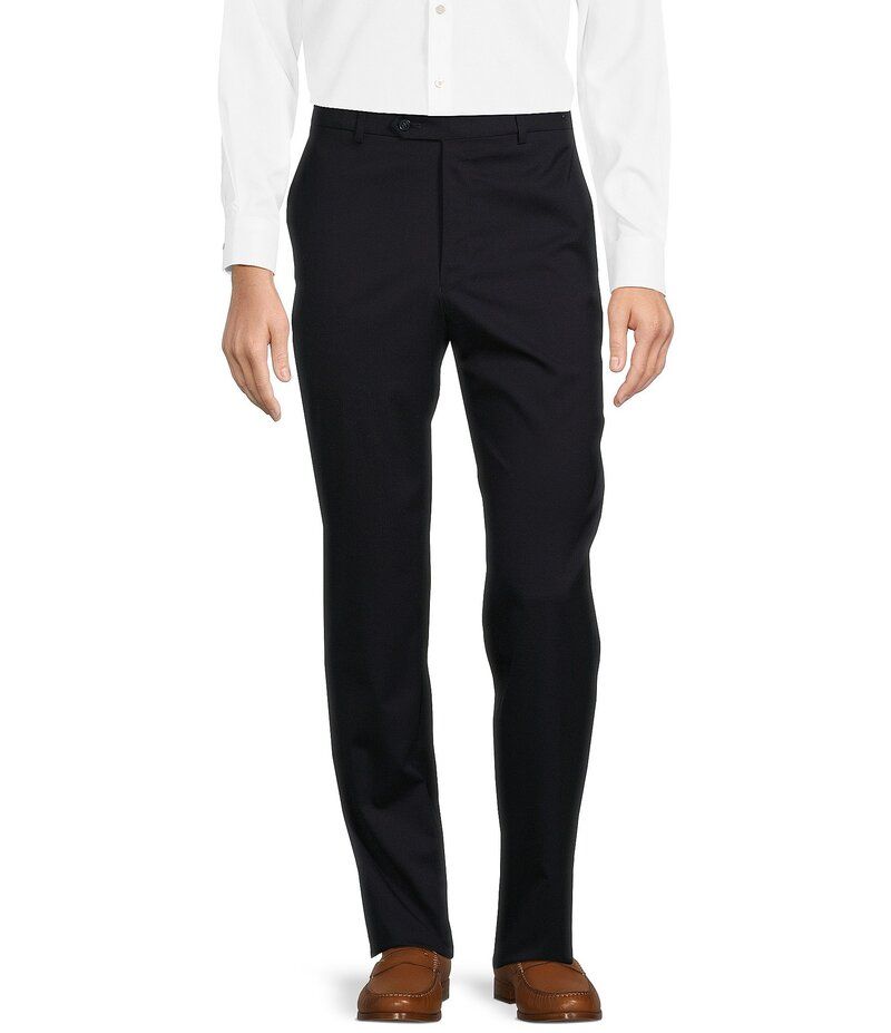 ハート シャフナー マルクス メンズ ボトムス カジュアルパンツ パンツ Hart Schaffner Marx New York Modern Fit Flat Front Solid Dress Pants Navy ネイビー