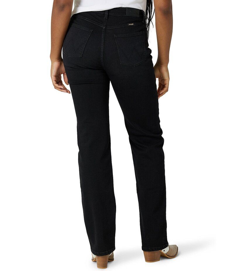 ラングラー レディース ボトムス デニムパンツ ジーンズ WranglerR High Rise True Straight Jeans Black ブラック
