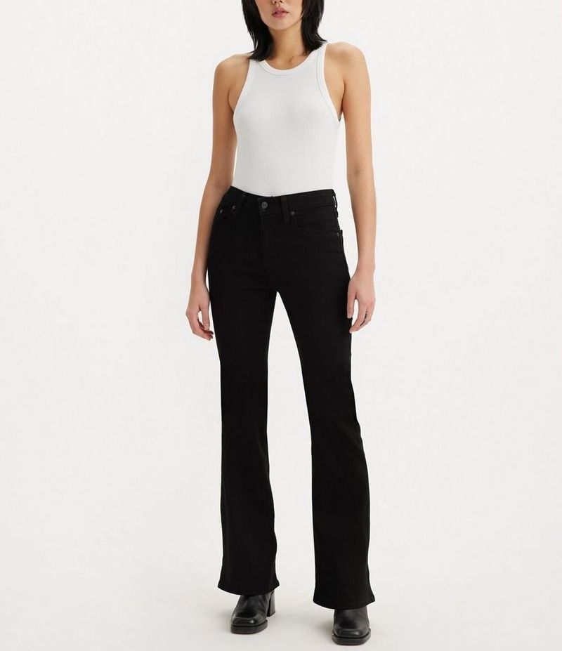リーバイス レディース ボトムス デニムパンツ ジーンズ LevisR 726 High Rise Flare Jeans Soft Black ブラック