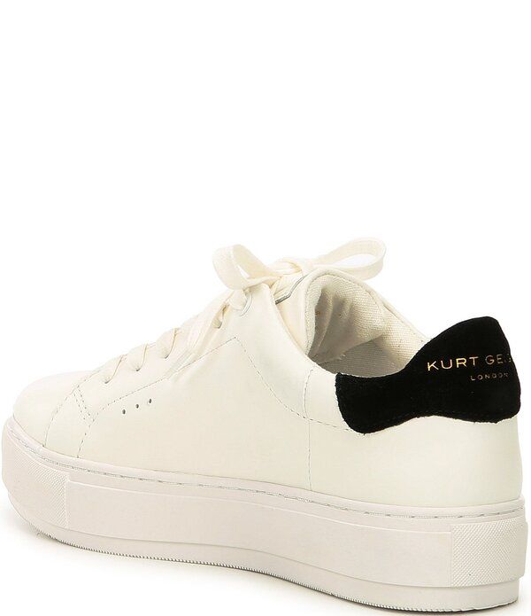 カートジェイガーロンドン レディース ボトムス カジュアルパンツ プラットフォーム スニーカー レース レザー Kurt Geiger London Laney Leather Lace Uplatform Sneakers WhiteBlack ホワイト