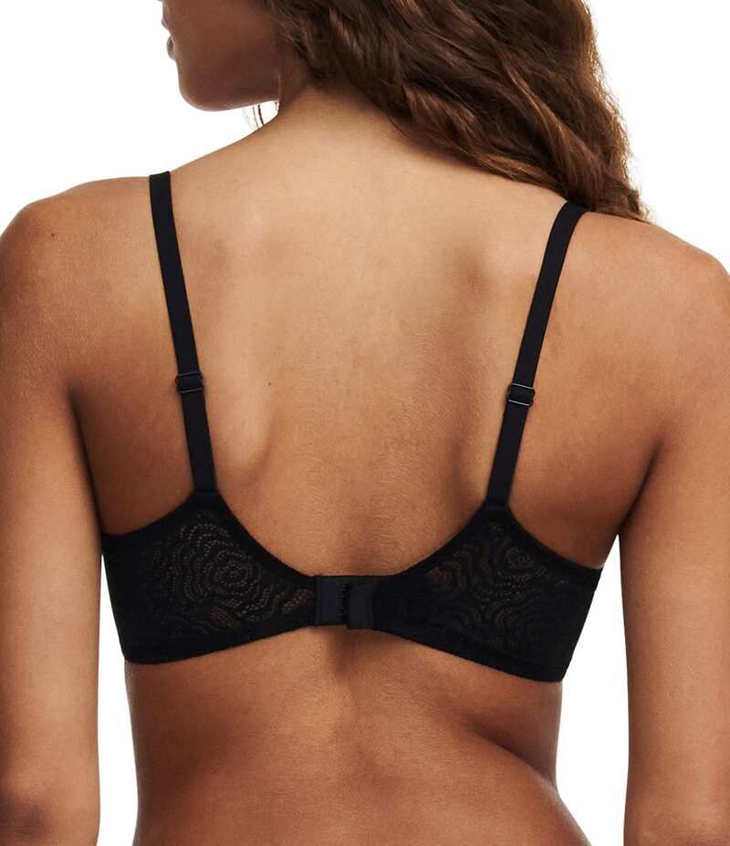 シャントル レディース アンダーウェア ブラジャー フラワー柄 レース フラワー Chantelle C Jolie Demi Floral Lace Adjustable Underwire Bra Black ブラック