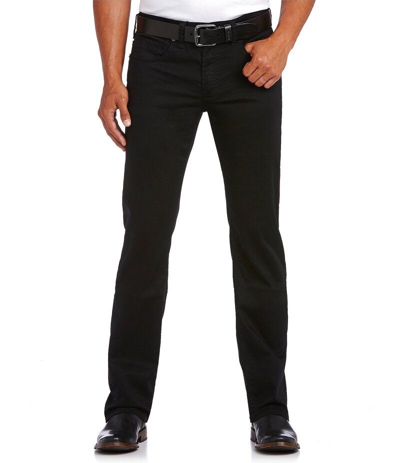 バッファロー・デイビッド・ビトン メンズ ボトムス デニムパンツ ジーンズ Buffalo David Bitton Straight Six Straight Fit Jeans Black ブラック