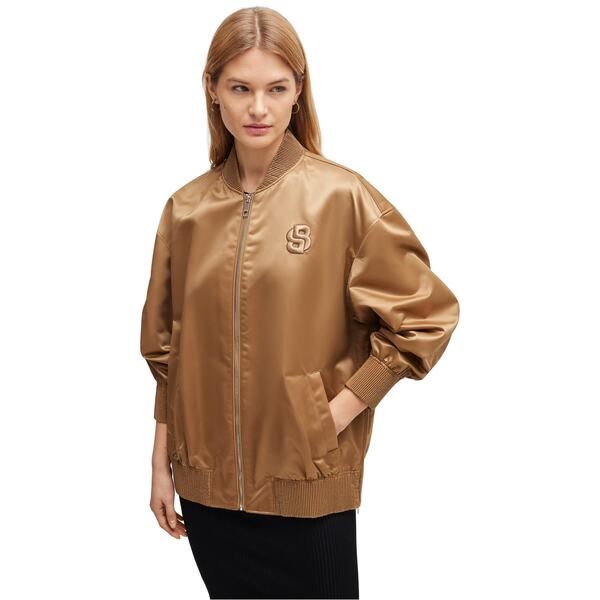 ボス レディース アウター ジャケット・ブルゾン Boss Palberta 10260069 01 Med Beige ベージュ