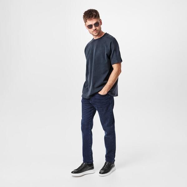 フューゴ メンズ トップス Tシャツ Hugo Te Concrete 10267572 01 Dark Blue ブルー