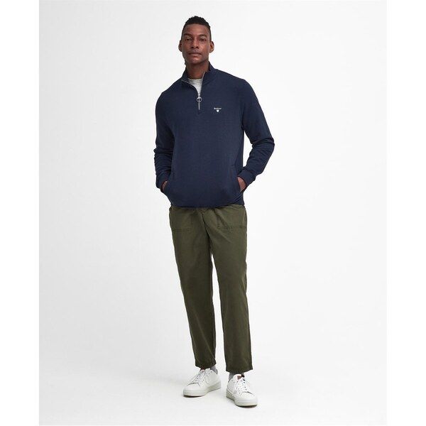 バブアー メンズ アウター パーカー・スウェット スウェット シャツ Barbour Beckhill HalfZip Sweatshirt Navy NY91 ネイビー