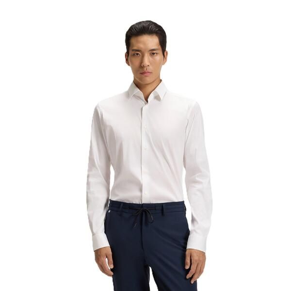 ボス メンズ トップス シャツ オックスフォード Boss PRaySKentC1224 10151300 Oxford Shirt Mens White ホワイト