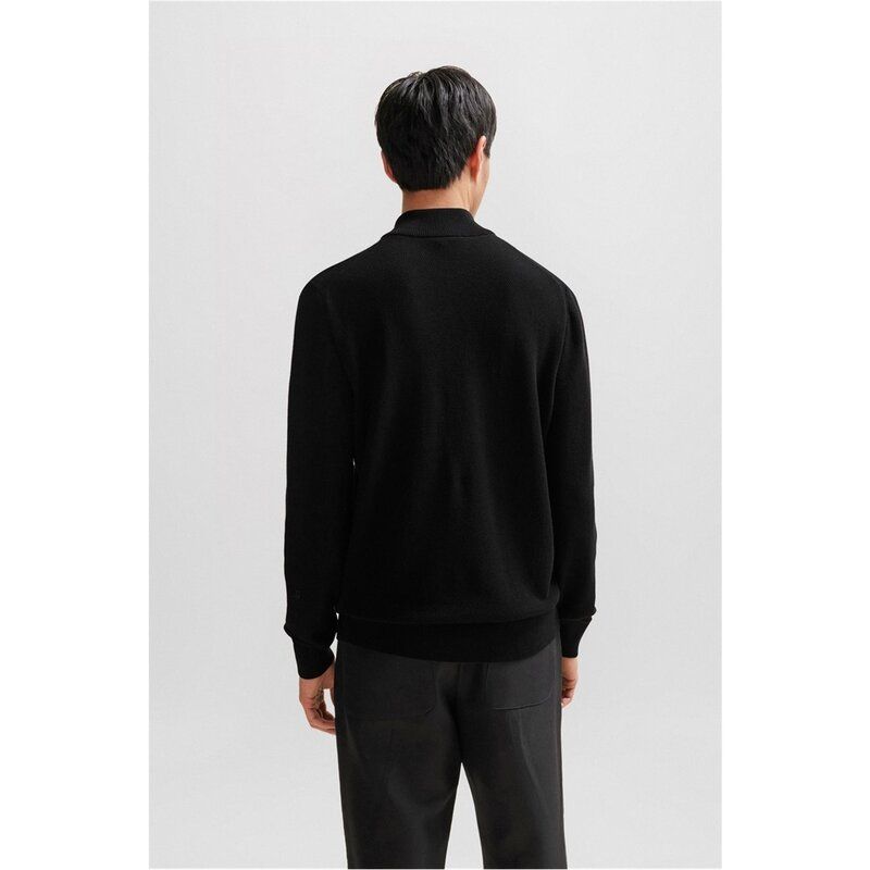ボス メンズ アウター ニット・セーター Boss EbrandoP 10255179 01 Black 001 ブラック ボス メンズ アウター ニット・セーター Boss EbrandoP 10255179 01 Black 001 ブラック