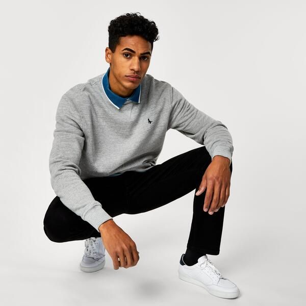 ジャック ウィルス メンズ アウター ニット・セーター スウェット シャツ ロゴ Jack Wills Belvue Logo Sweatshirt Grey Marl グレー ジャック ウィルス メンズ アウター ニット・セーター スウェット シャツ ロゴ Jack Wills Belvue Logo Sweatshirt Grey Marl グレー