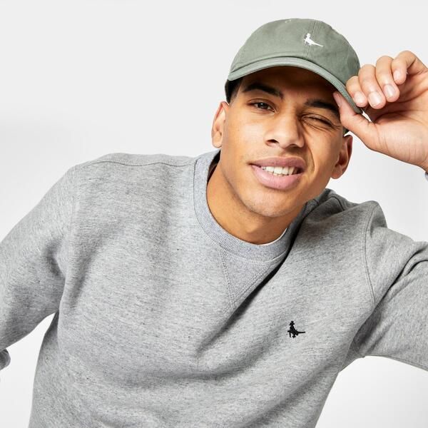 ジャック ウィルス メンズ アウター ニット・セーター スウェット シャツ ロゴ Jack Wills Belvue Logo Sweatshirt Grey Marl グレー
