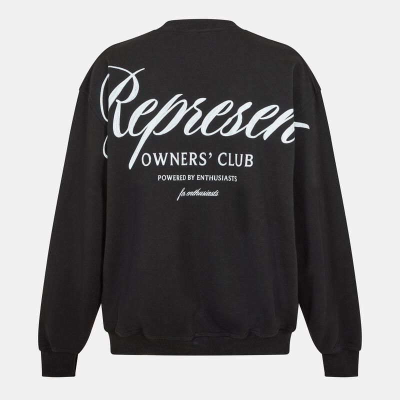 リプレゼント メンズ アウター パーカー・スウェット シャツ コットン ジャージー Represent Mens OC Script Heavyweight Jersey Cotton Sweatshirt Black ブラック