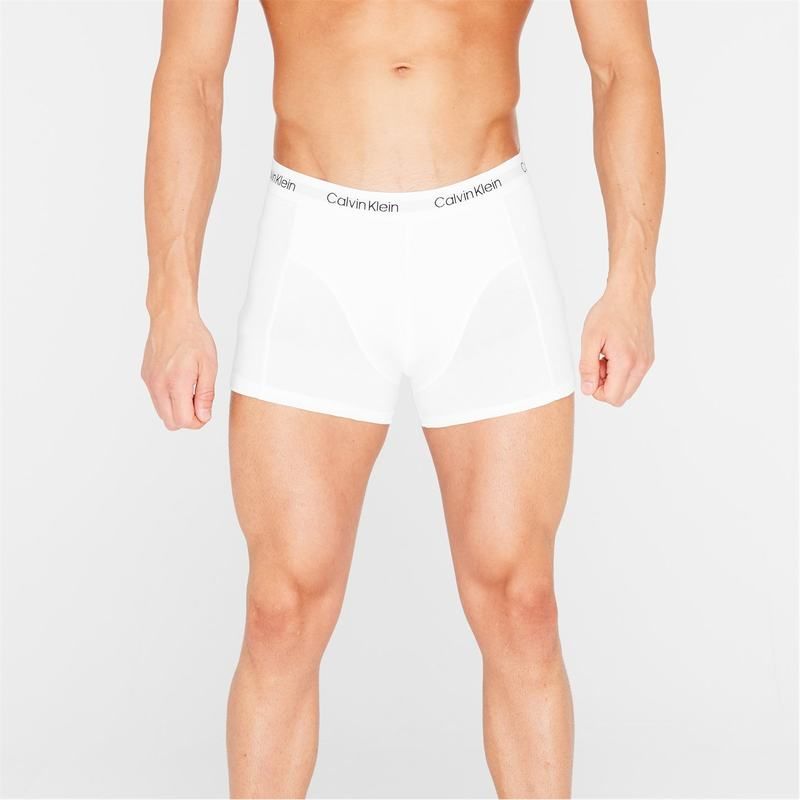 カルバンクライン メンズ アンダーウェア ボクサーパンツ Calvin Klein 2 Pack Trunks WhtWht 100