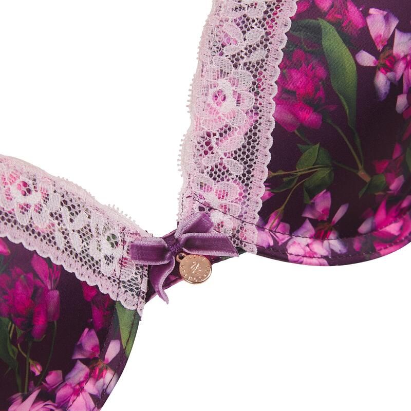 テッドベーカー レディース アンダーウェア ブラジャー Ted Baker Ted Bak Diam PushUp Ld71 Maroon Floral マルーン テッドベーカー レディース アンダーウェア ブラジャー Ted Baker Ted Bak Diam PushUp Ld71 Maroon Floral マルーン