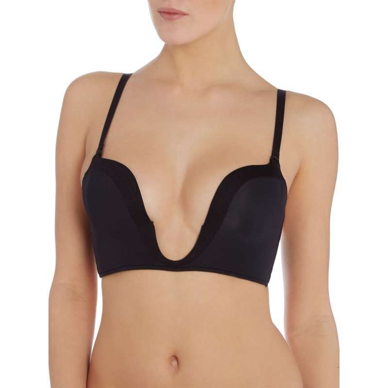 ワンダーブラ レディース アンダーウェア ブラジャー Wonderbra Ultimate plunge bra Black ブラック